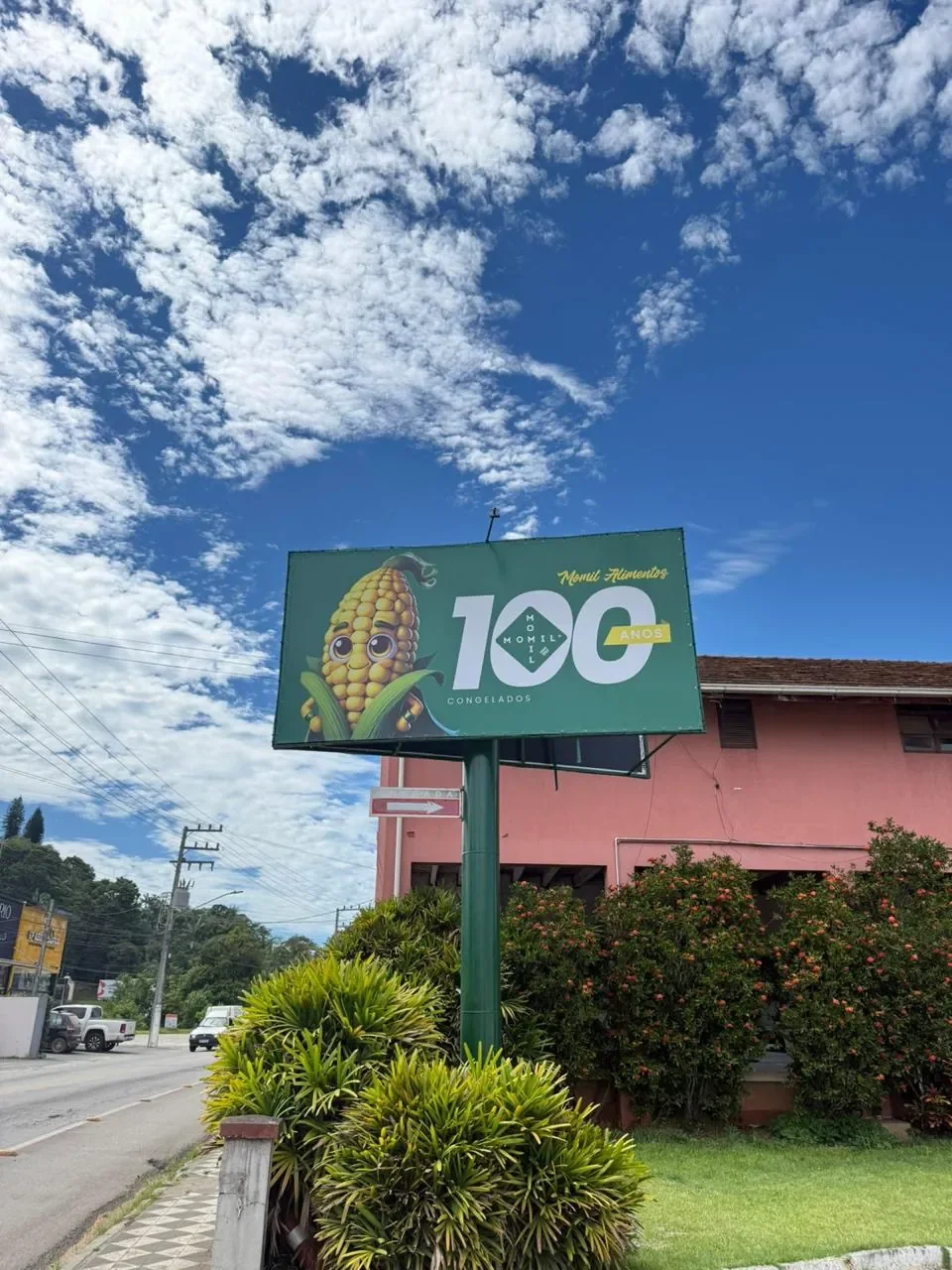 Outdoor dos 100 anos, em Gaspar, com o Milhinho
